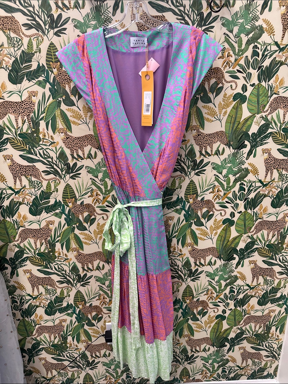 Tanya Taylor wrap dress NWT R $595 size 8 has pockets!